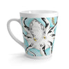 Tribal Teal Ink Octopus Art Latte Mug 12Oz Mug