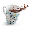 Tribal Teal Ink Octopus Art Latte Mug Mug