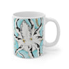 Tribal Teal Ink Octopus Art Mug 11Oz