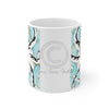 Tribal Teal Ink Octopus Art Mug 11Oz