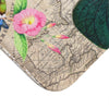 Tropical Exotic Parrot Floral Map Art Bath Mat Home Decor