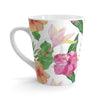 Tropical Hibiscus Exotic White Latte Mug 12Oz Mug