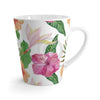 Tropical Hibiscus Exotic White Latte Mug Mug