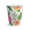 Tropical Hibiscus Exotic White Latte Mug Mug