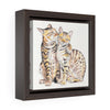 Two Bengal Cats Framed Premium Gallery Wrap Canvas 6 ×