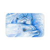 Two Cute Dolphins Blue Watercolor Art Bath Mat 34 × 21 Home Decor