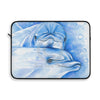 Two Cute Dolphins Blue Watercolor Art Laptop Sleeve 15