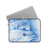 Two Cute Dolphins Blue Watercolor Art Laptop Sleeve