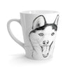 Two Huskies Buddies Art White Latte Mug Mug