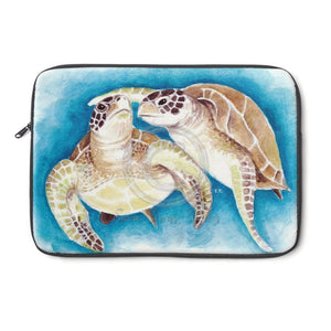 Two Sea Turtles Watercolor Laptop Sleeve 13