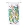 Two Seahorses Algae Watercolor Art Polycotton Towel 30 × 60 Home Decor