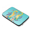 Two Seahorses Teal Watercolor Laptop Sleeve