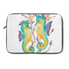 Two Seahorses White Watercolor Laptop Sleeve 13