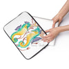Two Seahorses White Watercolor Laptop Sleeve