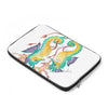 Two Seahorses White Watercolor Laptop Sleeve