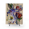 Vintage Colorful Magnolia Flowers Shower Curtains 71X74 Home Decor