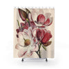 Vintage Delicate Pink Magnolia Flowers Shower Curtains 71X74 Home Decor