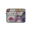Vintage Floral Music Notes Art Laptop Sleeve 12