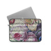 Vintage Floral Music Notes Art Laptop Sleeve