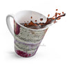 Vintage Floral Music Notes Art Latte Mug Mug