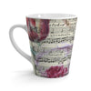 Vintage Floral Music Notes Art Latte Mug Mug