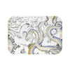 Vintage Grunge Blue Tentacles Map Bath Mat Small 24X17 Home Decor