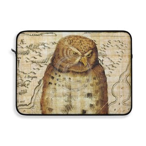 Vintage Owl Papyrus Chic Art Laptop Sleeve 15
