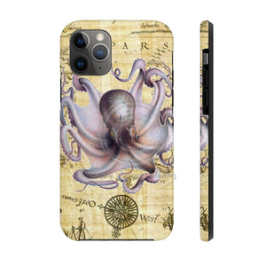 Vintage Purple Tentacles Watercolor Ink Art Case Mate Tough Phone Cases Iphone 11 Pro