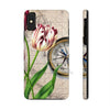 Vintage Tulip Compass Map Art Case Mate Tough Phone Cases Iphone X