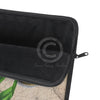 Vintage Tulip Compass Map Art Laptop Sleeve
