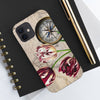 Vintage Tulip Compass Map Ii Art Case Mate Tough Phone Cases