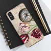 Vintage Tulip Compass Map Ii Art Case Mate Tough Phone Cases