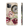 Vintage Tulip Compass Map Ii Art Case Mate Tough Phone Cases Iphone 11 Pro Max