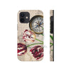 Vintage Tulip Compass Map Ii Art Case Mate Tough Phone Cases Iphone 12 Mini