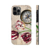 Vintage Tulip Compass Map Ii Art Case Mate Tough Phone Cases Iphone 12 Pro