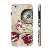 Vintage Tulip Compass Map Ii Art Case Mate Tough Phone Cases Iphone 6/6S Plus