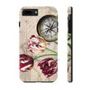 Vintage Tulip Compass Map Ii Art Case Mate Tough Phone Cases Iphone 7 Plus 8