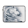 White Andalusian Rearing Horse Equine Art Laptop Sleeve 15