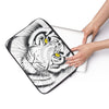 White Bengal Tiger Ii Watercolor Ink Art Laptop Sleeve