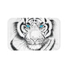 White Bengal Tiger Intense Gaze Ink Art Bath Mat Large 34X21 Home Decor