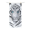 White Bengal Tiger Watercolor Art Polycotton Towel Bath 30X60 Home Decor
