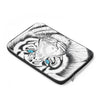 White Bengal Tiger Watercolor Ink Art Laptop Sleeve
