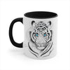 White Bengal Tiger Watercolor On Art Accent Coffee Mug 11Oz