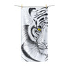 White Bengal Tiger Cattitude Polycotton Towel 30X60 Home Decor