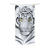 White Bengal Tiger Yellow Eyes Polycotton Towel Bath 30X60 Home Decor