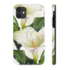 White Calla Lily Calligraphy Romantic Chic Case Mate Tough Phone Cases Iphone 11