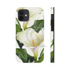 White Calla Lily Calligraphy Romantic Chic Case Mate Tough Phone Cases Iphone 12