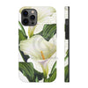 White Calla Lily Calligraphy Romantic Chic Case Mate Tough Phone Cases Iphone 12 Pro Max