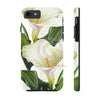 White Calla Lily Calligraphy Romantic Chic Case Mate Tough Phone Cases Iphone 7 8
