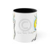 White Deer And Sun Ink Art Accent Coffee Mug 11Oz Black /